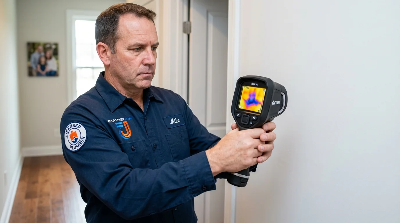 Thermal imaging leak detection by Johns Plumbing LLC in Auburn Hills